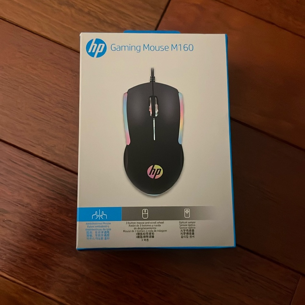 Brand new never used hp gaming mouse M160